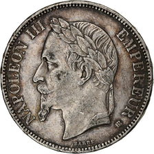 France, Napoleon III, 5 Francs, 1868, Strasbourg, Silver, EF(40-45)