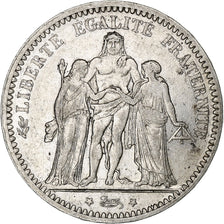 France, 5 Francs, Hercule, 1873, Paris, Silver, EF(40-45), Gadoury:745a