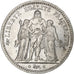 France, 5 Francs, Hercule, 1873, Paris, Silver, EF(40-45), Gadoury:745a