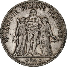 France, 5 Francs, Hercule, 1875, Paris, Silver, EF(40-45), Gadoury:745a