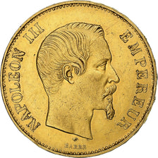 Francia, Napoleon III, 100 Francs Or, 1857, Paris, Oro, BB+, Gadoury:1135