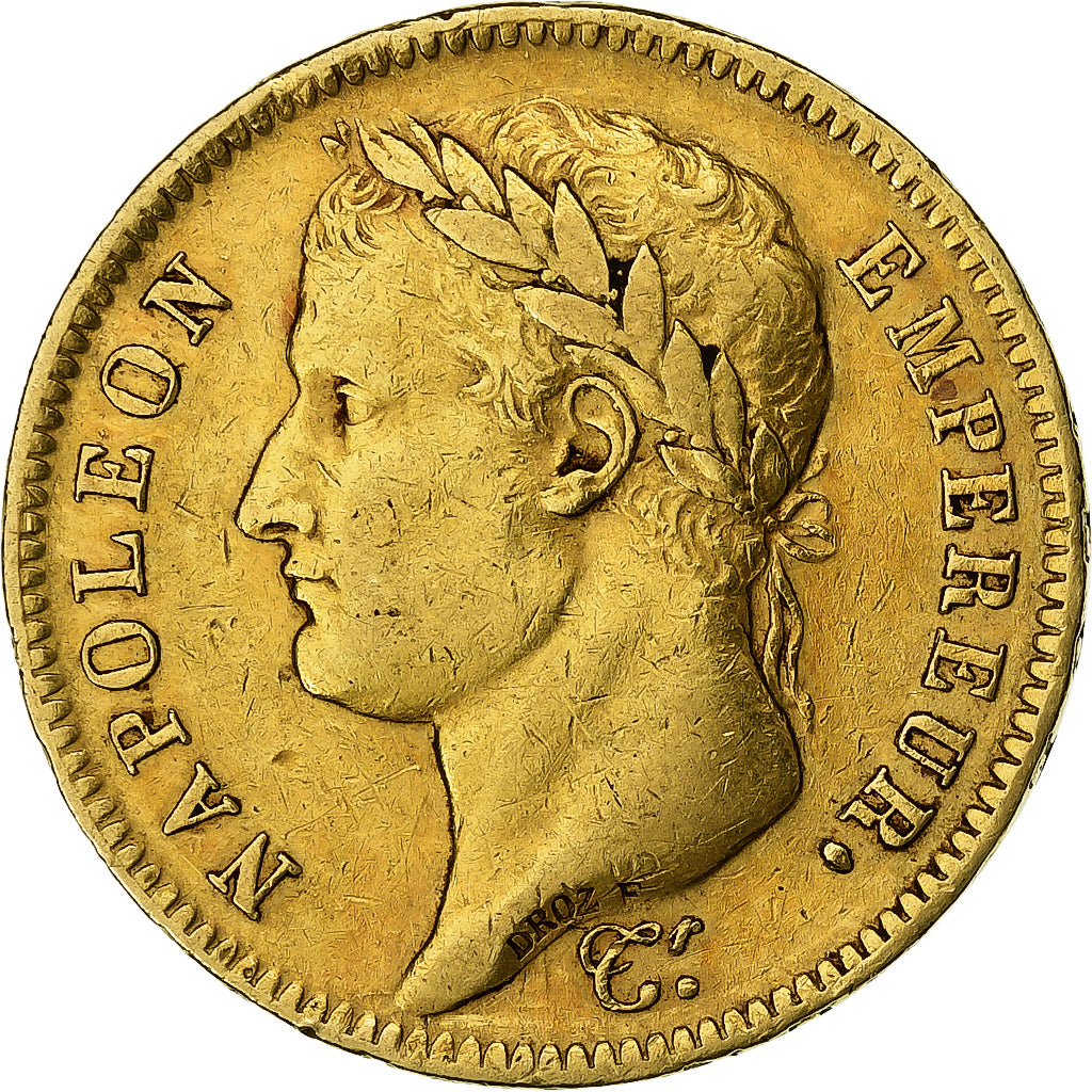 Francia, Napoleon I, 40 Francs, Napoléon I, 1812, Paris, Oro, MBC