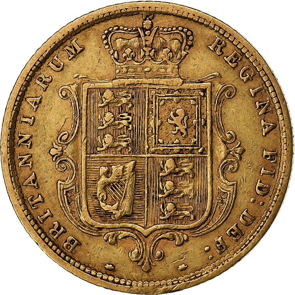 Great Britain, Victoria, 1/2 Sovereign, 1884, Gold, EF(40-45), KM:735.1