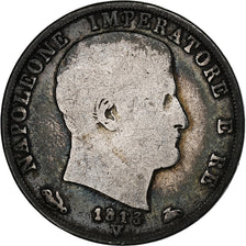 ESTADOS ITALIANOS, KINGDOM OF NAPOLEON, Napoleon I, 2 Lire, 1813, Venice, Prata