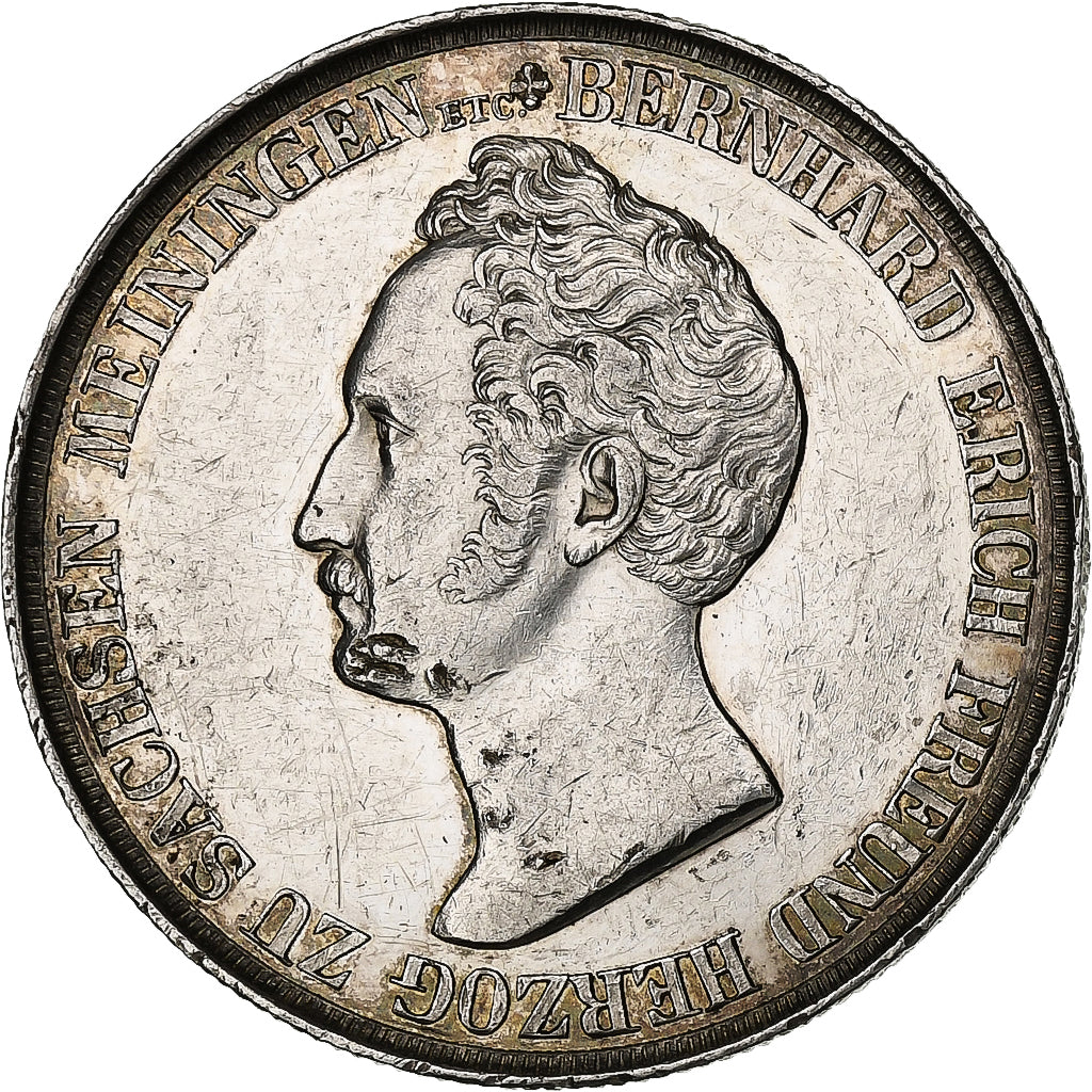 Stati tedeschi, SAXE-MEININGEN, Bernhard II, Gulden, 1829, Rare, Argento, BB+