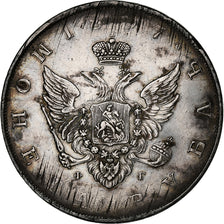 Russia, Alexander I, Rouble, 1807, Saint Petersburg, Rare, Argento, MB+, KM:125a