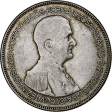 Hungary, 5 Pengö, 1930, Budapest, Silver, EF(40-45), KM:512.1