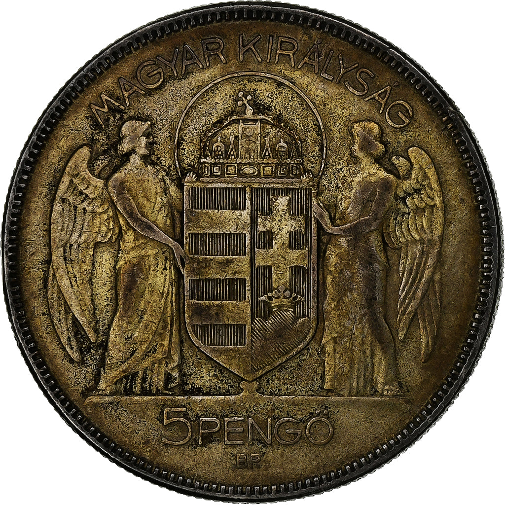 Hungary, 5 Pengö, 1930, Budapest, Silver, EF(40-45), KM:512.1