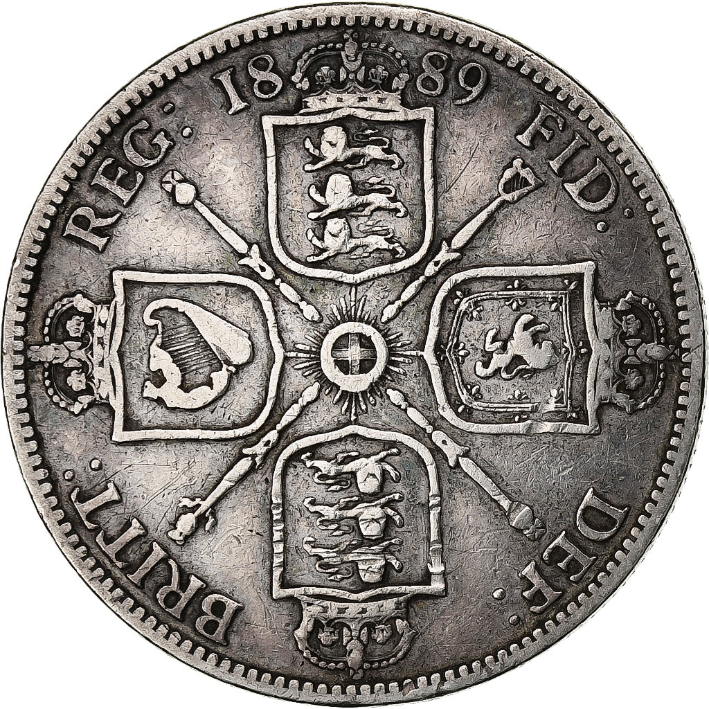Grande-Bretagne, Victoria, Florin, Two Shillings, 1887, Argent, TB, KM:762