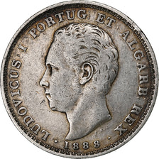 Portugal, Luiz I, 500 Reis, 1888, Silver, VF(30-35), KM:509