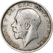 Great Britain, George V, 1/2 Crown, 1918, Silver, EF(40-45), KM:818.1