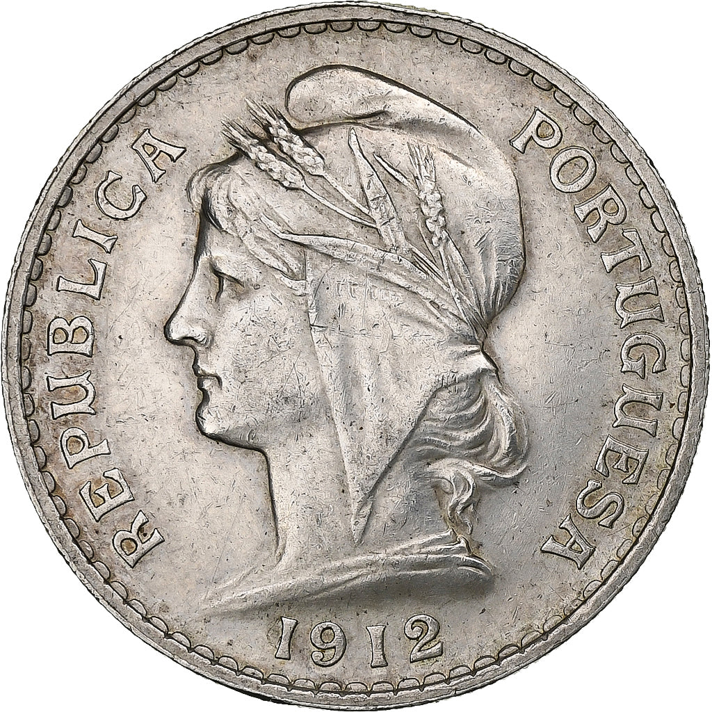 Portugal, 50 Centavos, 1912, Silber, SS+, KM:561