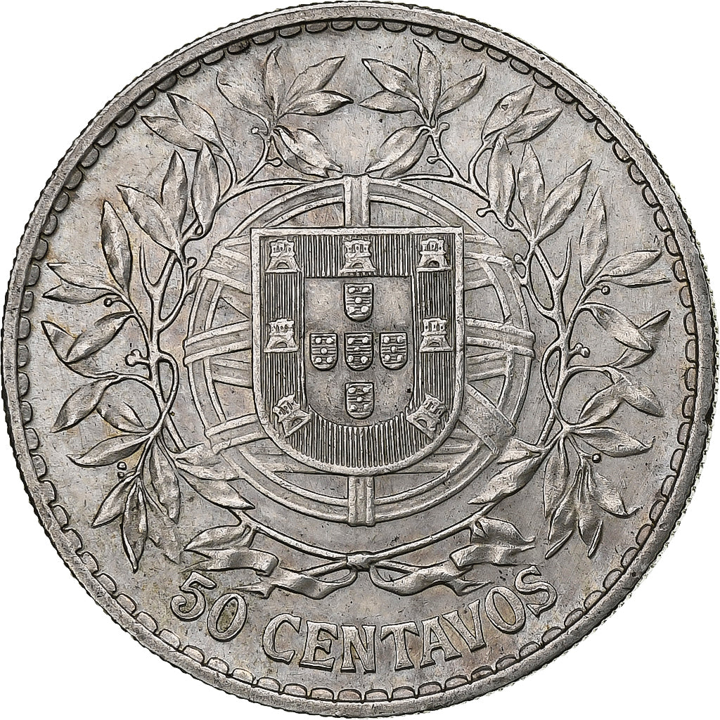 Portugal, 50 Centavos, 1912, Silber, SS+, KM:561