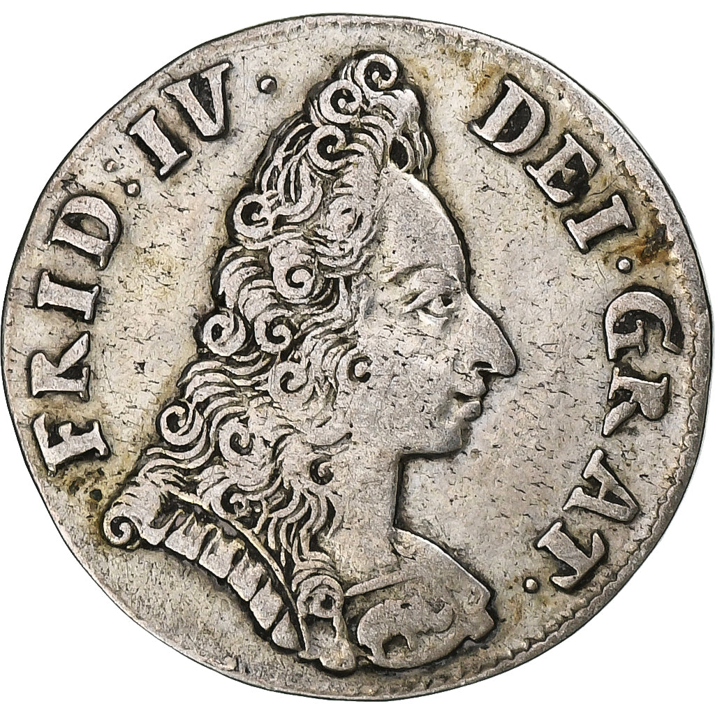 Danemark, Frederik IV, 8 Skilling, 1703, Copenhagen, Argent, TTB, KM:470