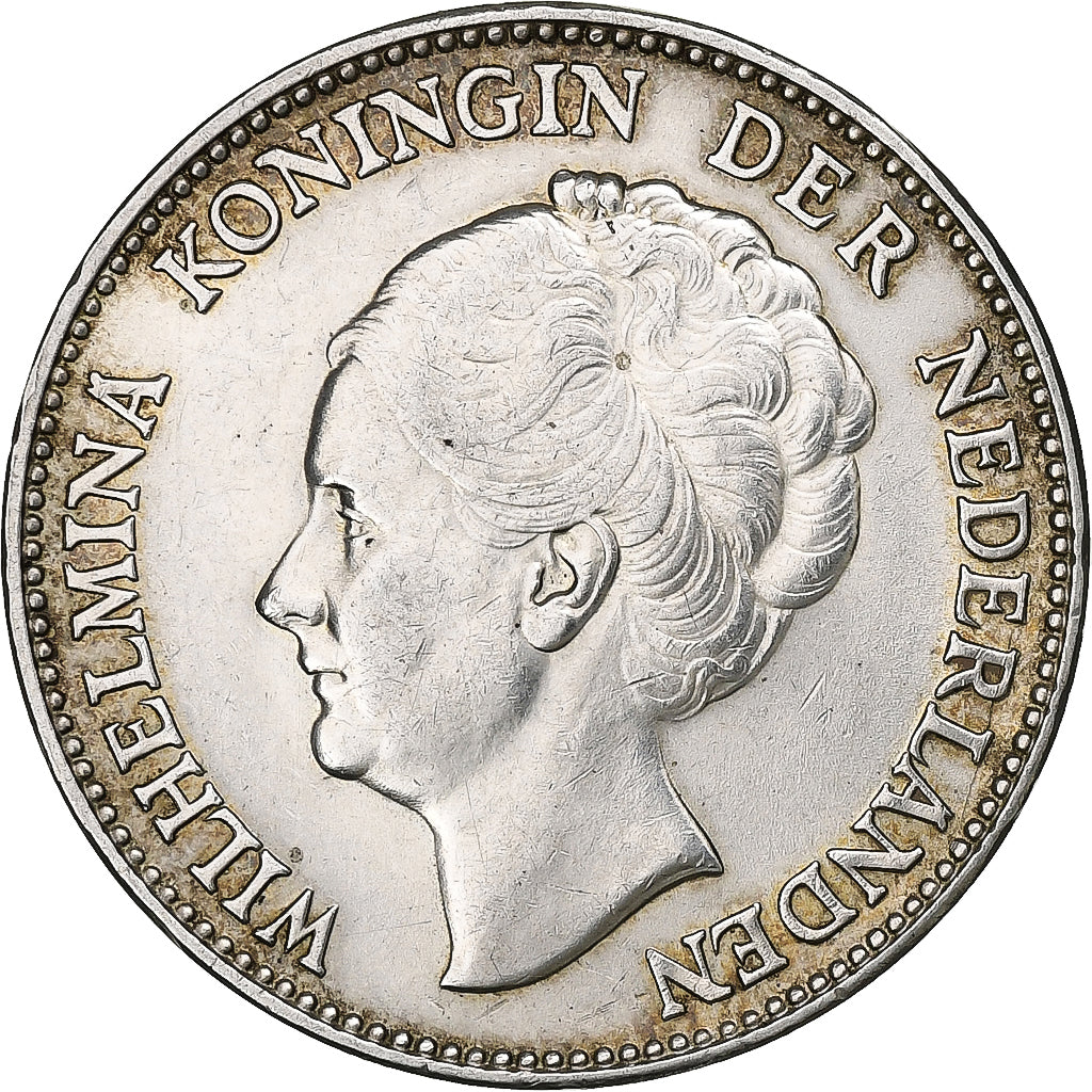 Holandia, Wilhelmina I, Gulden, 1923, Srebro, EF(40-45), KM:161.1