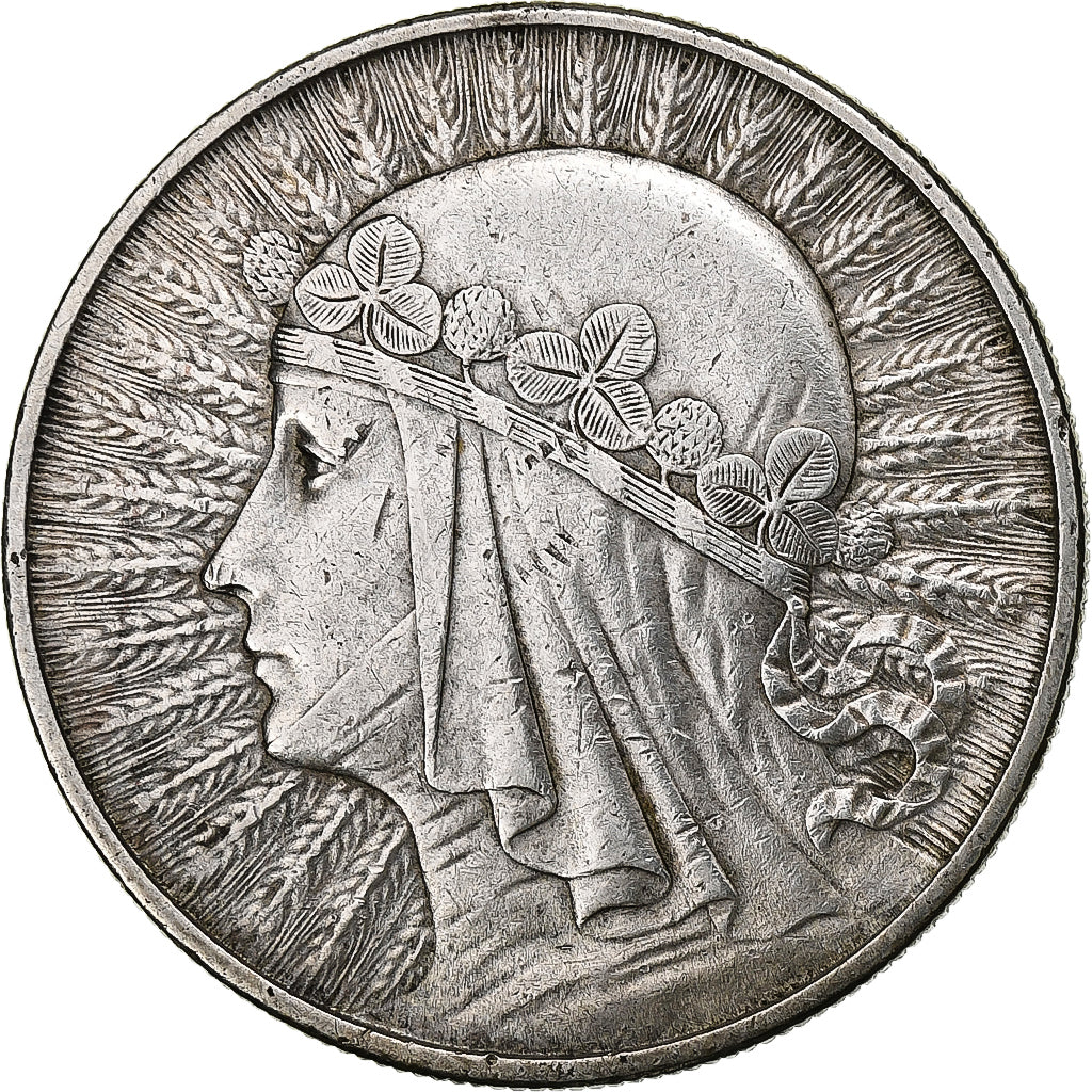 Pologne, 10 Zlotych, 1932, Warsaw, Argent, TTB+, KM:22