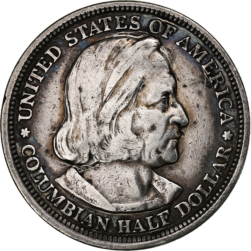 États-Unis, Half Dollar, 1893, U.S. Mint, Argent, TTB