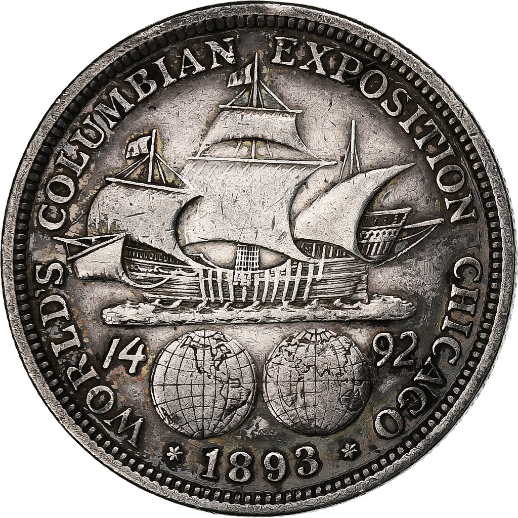 États-Unis, Half Dollar, 1893, U.S. Mint, Argent, TTB