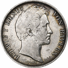 Stati tedeschi, BAVARIA, Ludwig I, Gulden, 1841, Argento, BB, KM:788