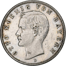 German States, BAVARIA, Otto, 2 Mark, 1902, Munich, Silver, AU(50-53), KM:913
