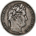 France, Louis-Philippe, 5 Francs, Louis-Philippe, 1845, Strasbourg, Silver