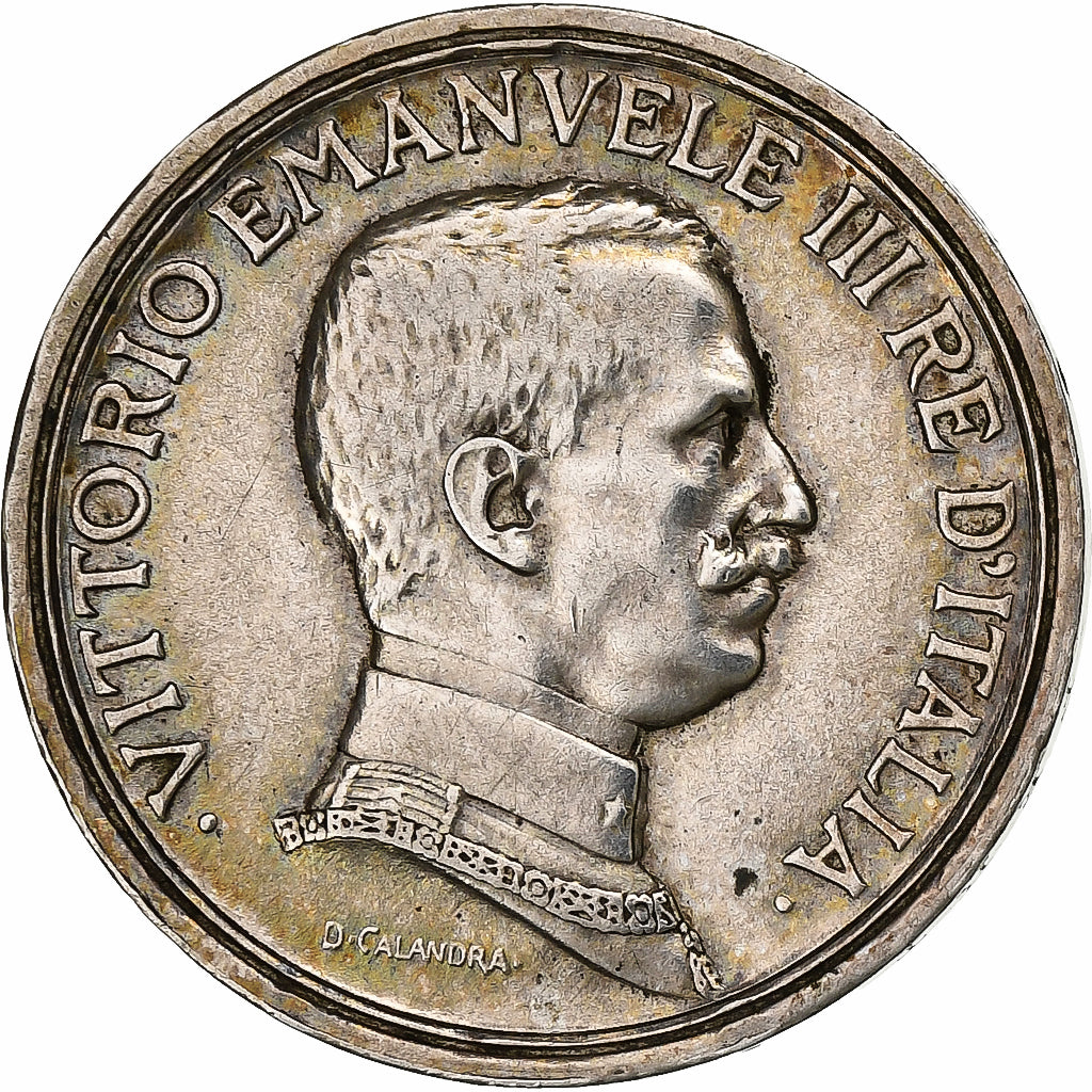 Italien, Vittorio Emanuele III, 2 Lire, 1915, Rome, Silber, SS, KM:55