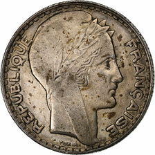 França, 10 Francs, Turin, 1930, Paris, Prata, EF(40-45), Gadoury:801, KM:878