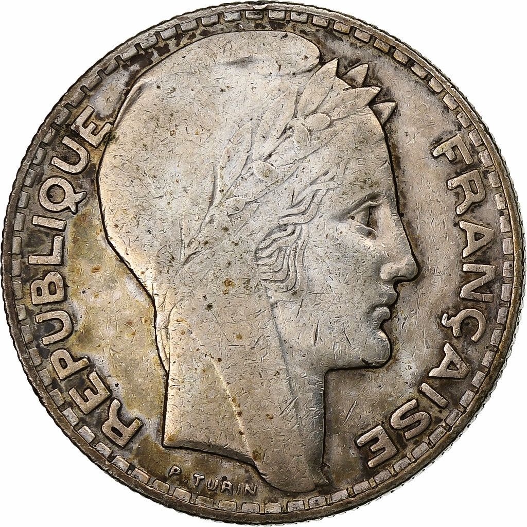 Frankrijk, 10 Francs, Turin, 1931, Paris, Zilver, ZF, Gadoury:801, KM:878