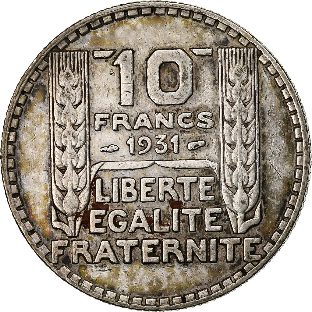 Frankrijk, 10 Francs, Turin, 1931, Paris, Zilver, ZF, Gadoury:801, KM:878