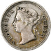 Hong Kong, Victoria, 5 Cents, 1887, Silver, EF(40-45), KM:5