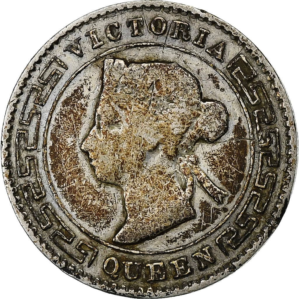 Ceylon, Victoria, 10 Cents, 1892, Silber, S, KM:94