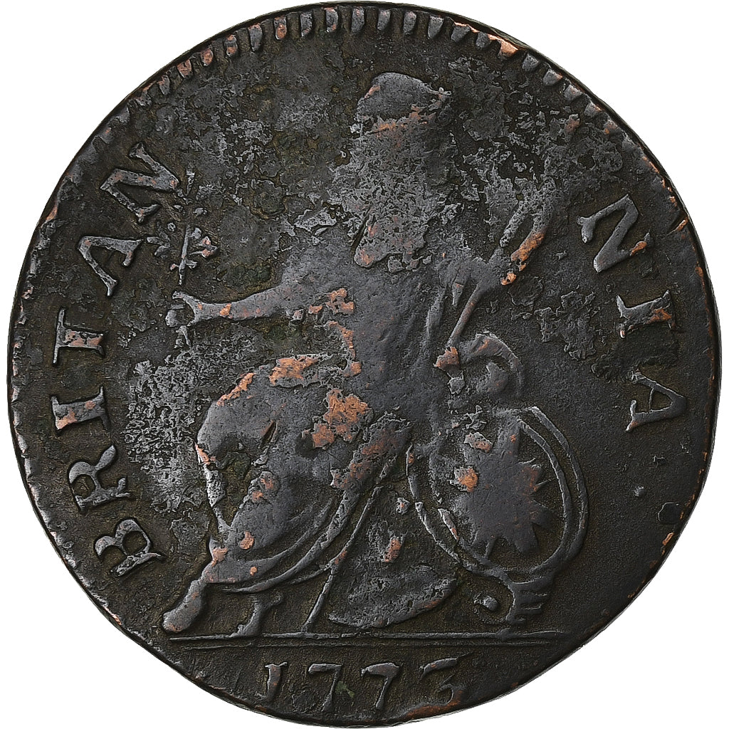 Great Britain, George III, Farthing, 1773, Copper, VF(30-35), KM:602