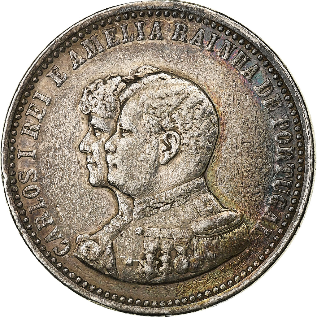 Portugal, Carlos I, 500 Reis, 1898, Silver, EF(40-45), KM:538