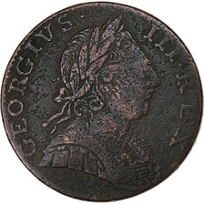 Great Britain, George III, 1/2 Penny, 1775, Copper, F(12-15), KM:601