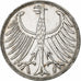 GERMANY - FEDERAL REPUBLIC, 5 Mark, 1951, Stuttgart, Silver, EF(40-45), KM:112.1