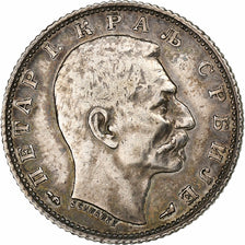 Serbia, Peter I, Dinar, 1915, Silver, AU(50-53), KM:25.1