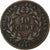 Colonie francesi, Louis - Philippe, 10 Centimes, 1841, Paris, Bronzo, MB+