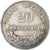 Italie, Vittorio Emanuele II, 20 Centesimi, 1863, Milan, Argent, TTB, KM:13.1