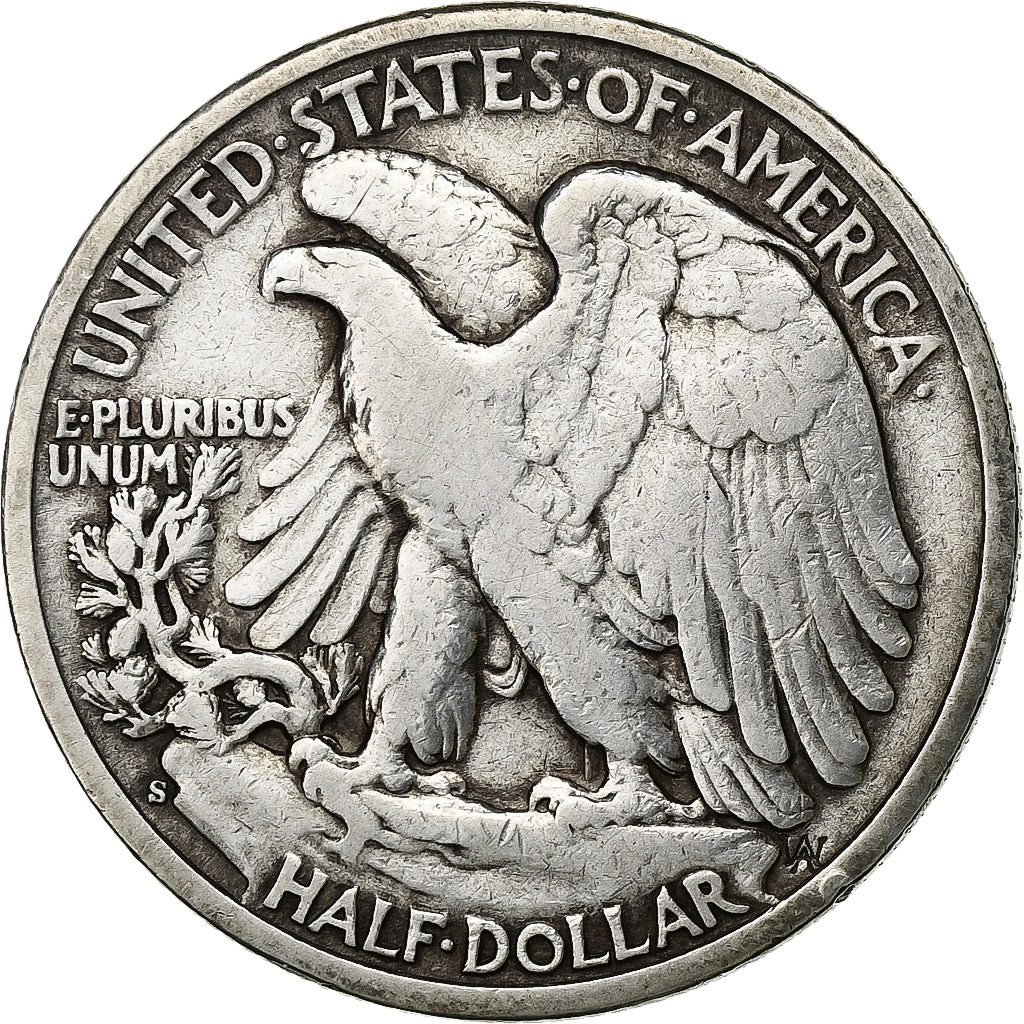 United States, Half Dollar, Walking Liberty Half Dollar, 1944, San Francisco