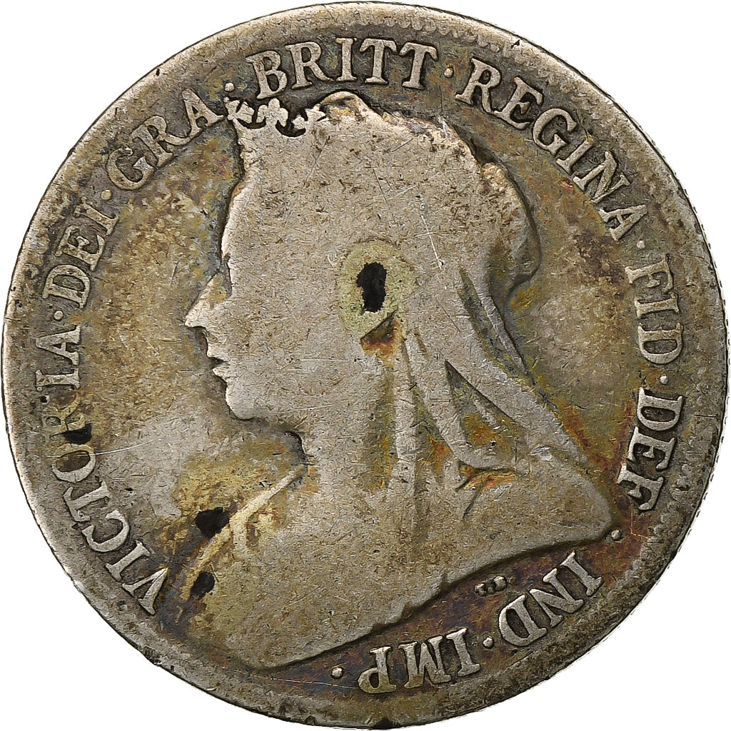 Wielka Brytania, Victoria, Shilling, 1899, Srebro, VF(20-25), KM:780