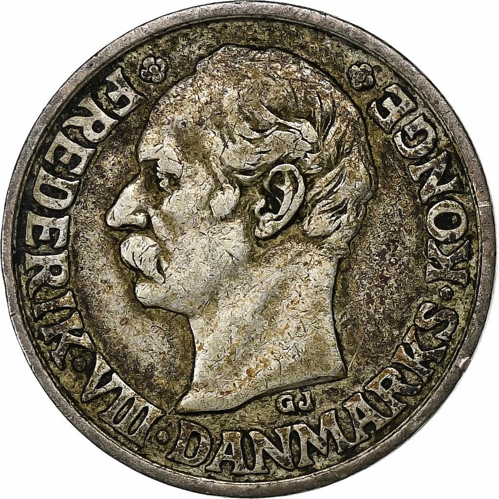 Denmark, Frederik VIII, 25 Öre, 1907, Copenhagen, Silver, EF(40-45), KM:808