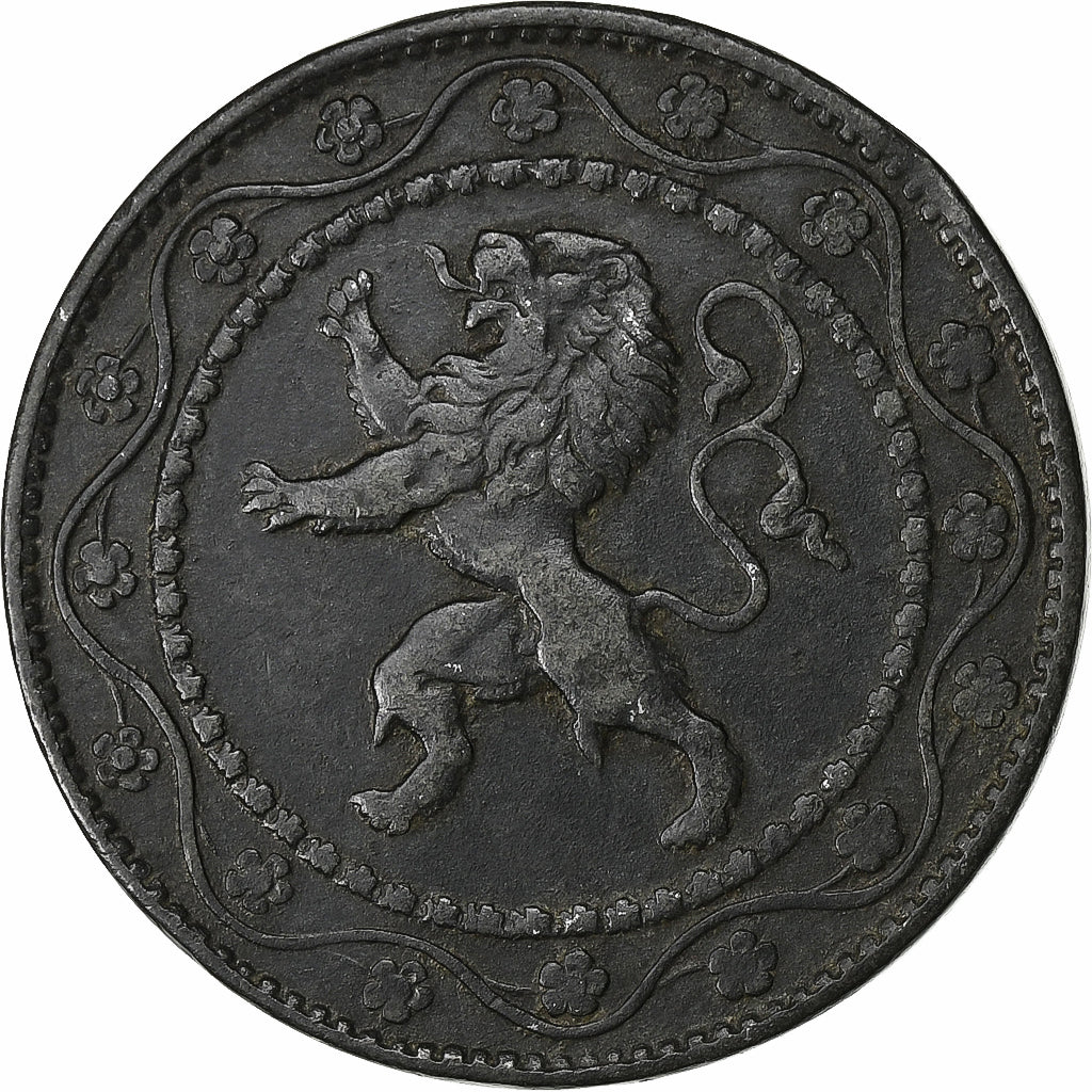 Belgio, Albert I, 25 Centimes, 1918, Zinco, BB+, KM:82