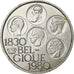 Belgium, Baudouin I, 500 Francs, 500 Frank, 1980, Brussels, Silver Clad