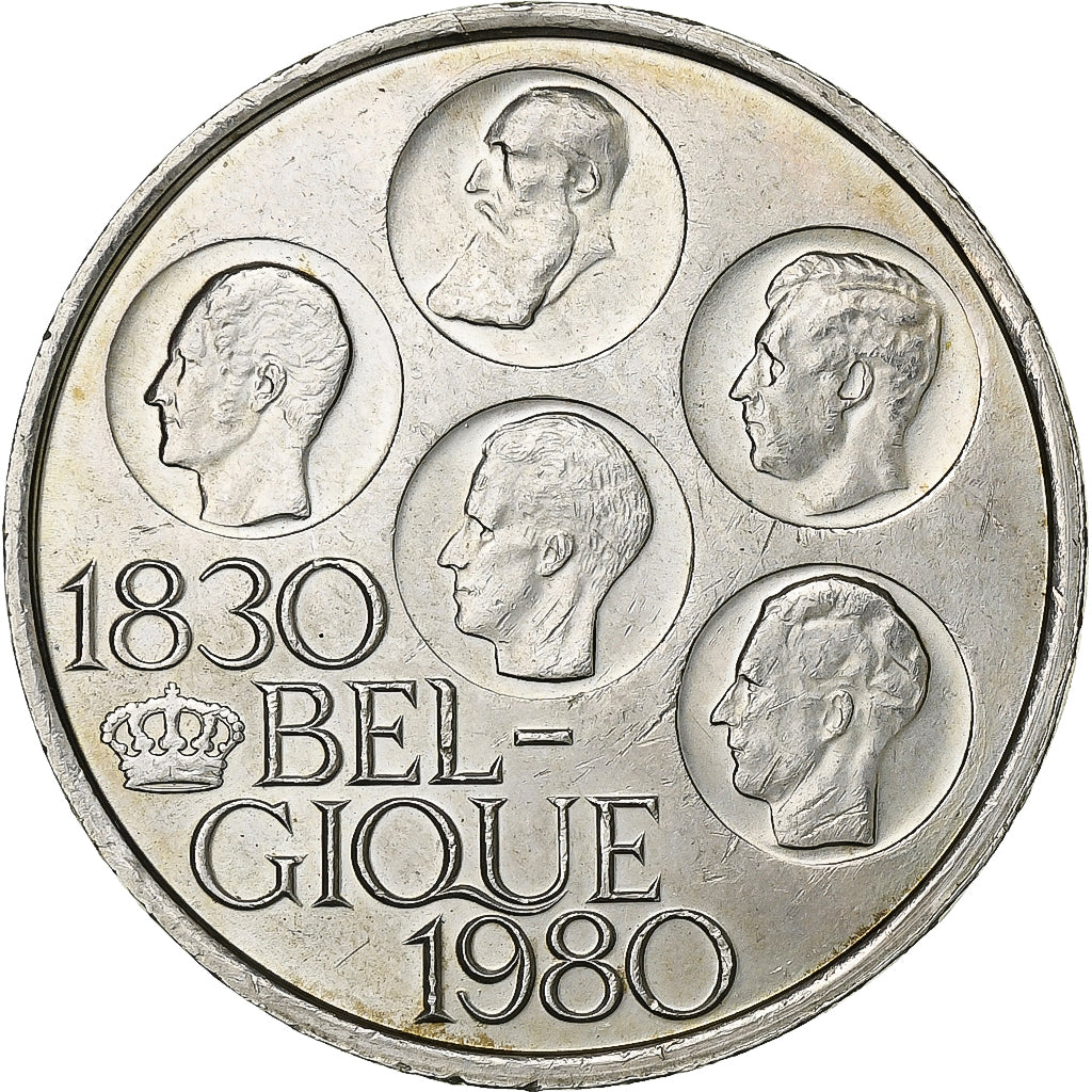 Belgium, Baudouin I, 500 Francs, 500 Frank, 1980, Brussels, Silver Clad