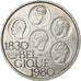 Belgium, Baudouin I, 500 Francs, 500 Frank, 1980, Brussels, Silver Clad