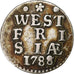 Netherlands, WEST FRIESLAND, 2 Stuivers, Double Wapenstuiver, 1788, Silver