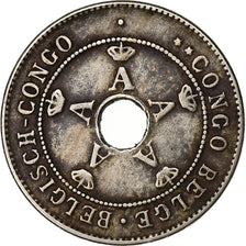 Belgian Congo, 10 Centimes, 1911, Heaton, Copper-nickel, VF(30-35), KM:18
