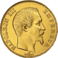 France, Napoleon III, 50 Francs, 1857, Paris, Gold, AU(50-53), Gadoury:1111