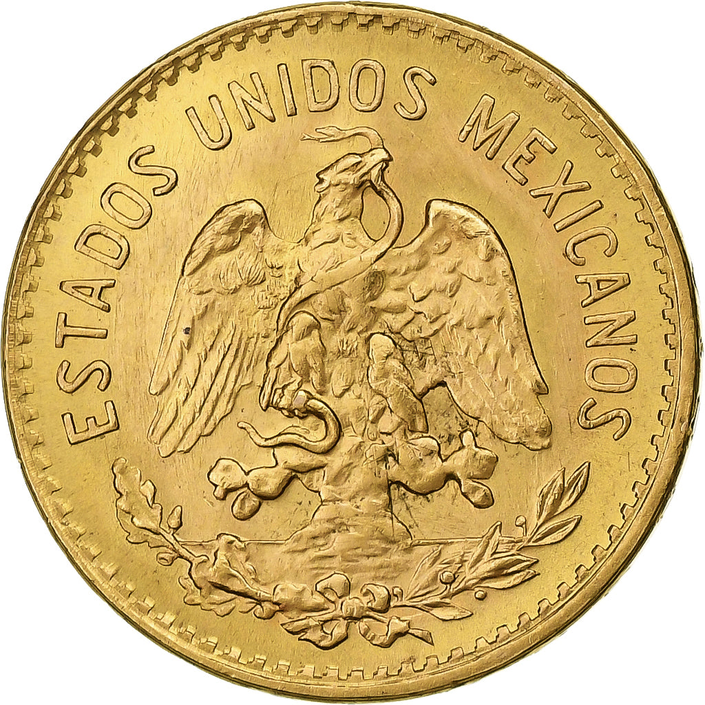 Mexiko, 5 Pesos, 1955, Mexico City, Gold, VZ, KM:464