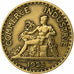 France, 2 Francs, Chambre de commerce, 1925, Paris, Bronze-Aluminium, TB+